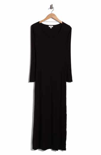 Long Sleeve Rib Maxi Nightgown