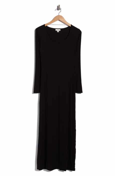 Long Sleeve Rib Maxi Nightgown