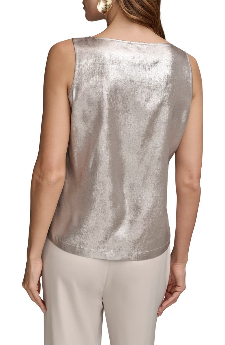 Donna Karan New York Novelty Sleeve Scoop Neck Tank, Alternate, color,