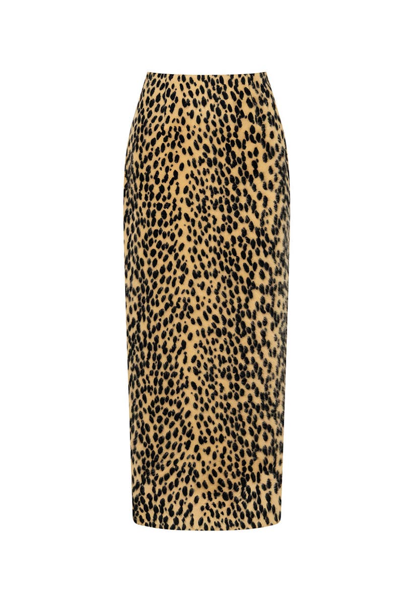 Nocturne Leopard Print Pencil Skirt, Alternate, color,