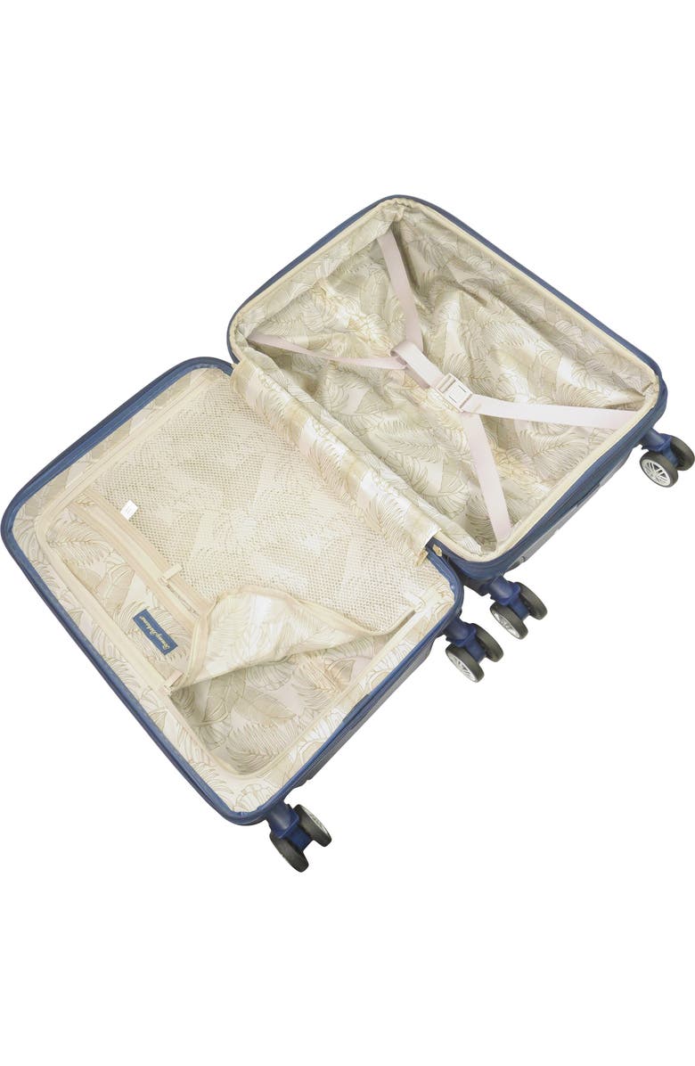 Tommy Bahama 30.5" Hard-Sided 3D Pineapple Luggage with Drawstring Bag, Alternate, color, Navy