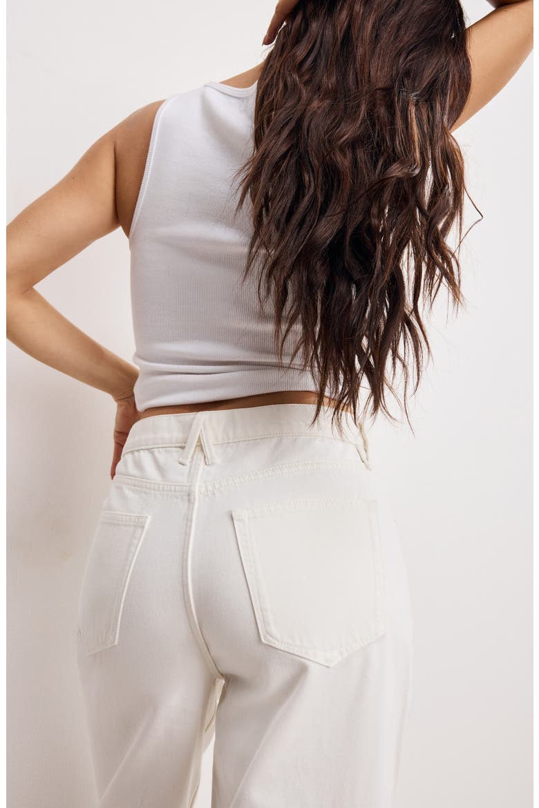 Good Standard Baggy Jeans, Alternate, color, CLOUD WHITE001