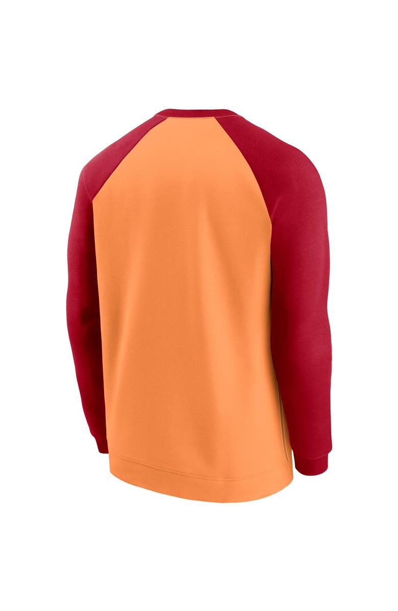 Nike Men's Nike Orange/Red Tampa Bay Buccaneers Historic Raglan Performance Pullover Sweater, Alternate, color, 