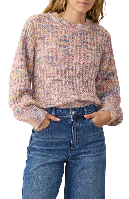 Marine Layer Alma Blouson Sleeve Sweater In Multi