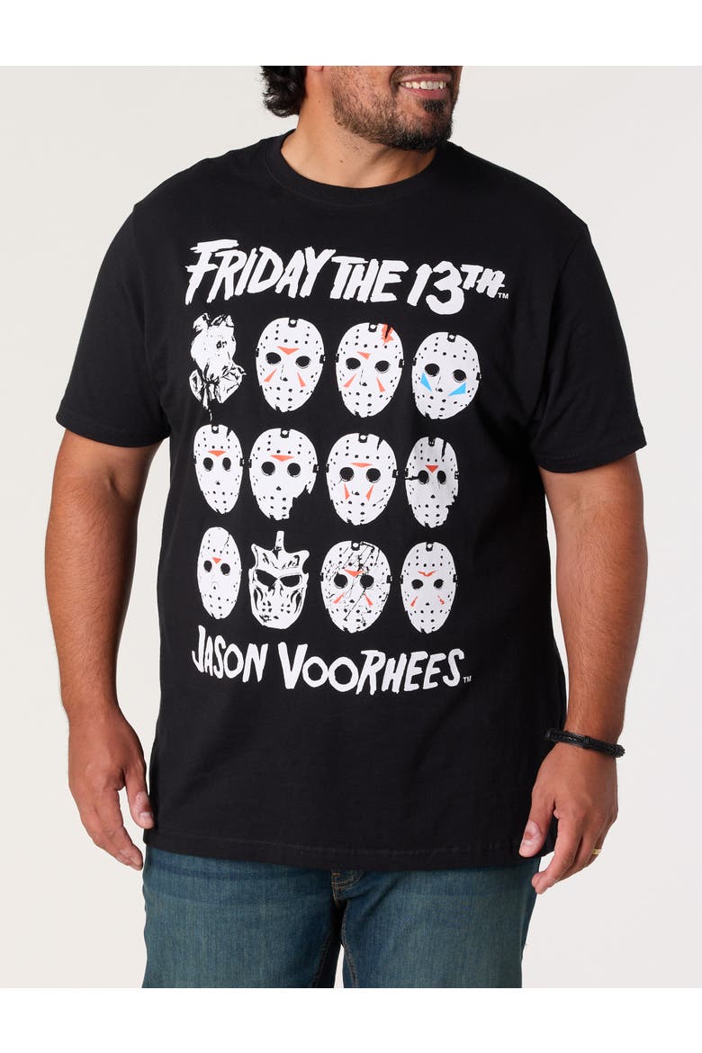 Big & Tall Friday The 13th Graphic Tee, Alternate, color, BLACK