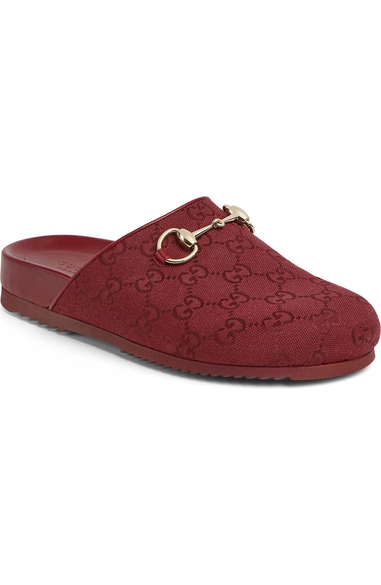 Gucci Sol GG Supreme Horsebit Mule, Main, color,