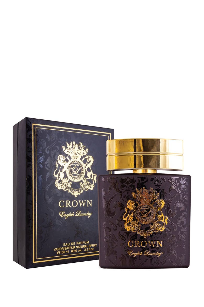 Crown Eau de Parfum Spray for Men, 3.4oz, Main, color, BLACK