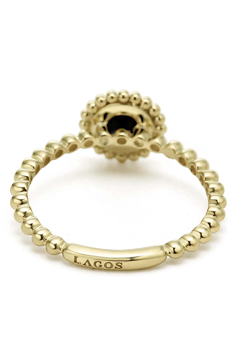 LAGOS Covet Onyx Station Ring, Alternate, color, 