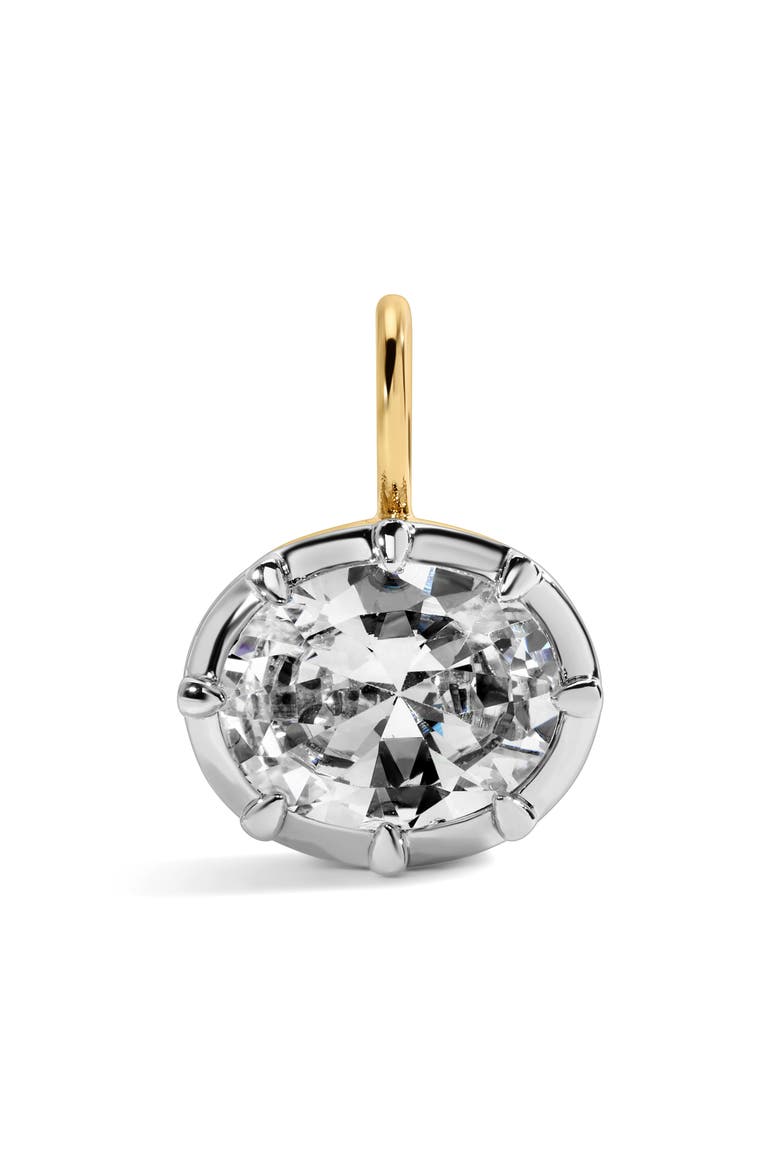 Mara Oval Cut Charm, Main, color, TWO TONE