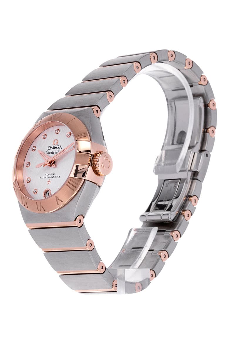 Omega Preowned 2022 Constellation Bracelet Watch, 27mm, Alternate, color, SILVER
