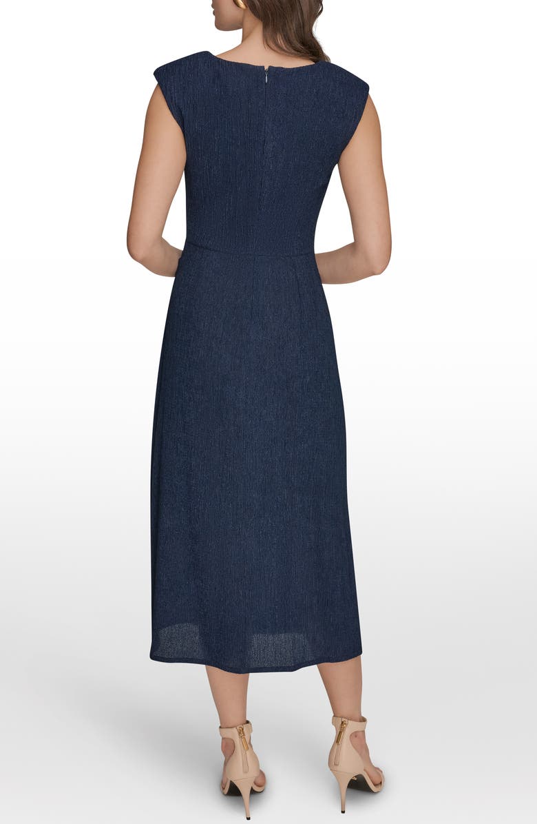 Donna Karan New York Cap Sleeve Midi Dress, Alternate, color, Nightfall