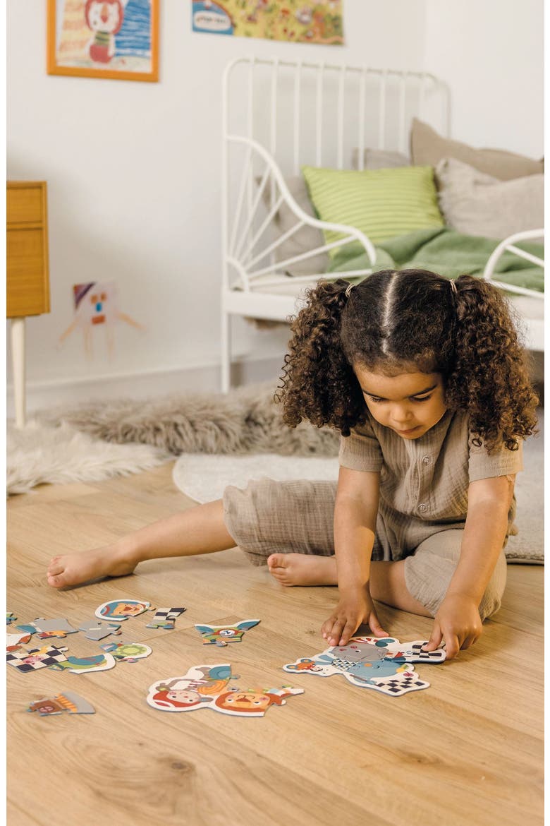 Bababoo Lion Race Figure Puzzle, Alternate, color, Turquoise