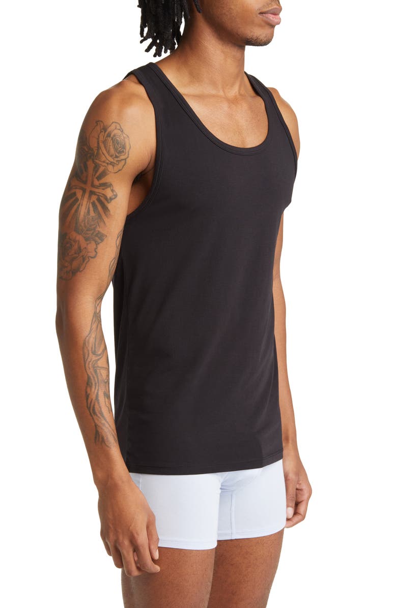 Nordstrom Men's 2-Pack Modern Stretch Tanks, Alternate, color, 