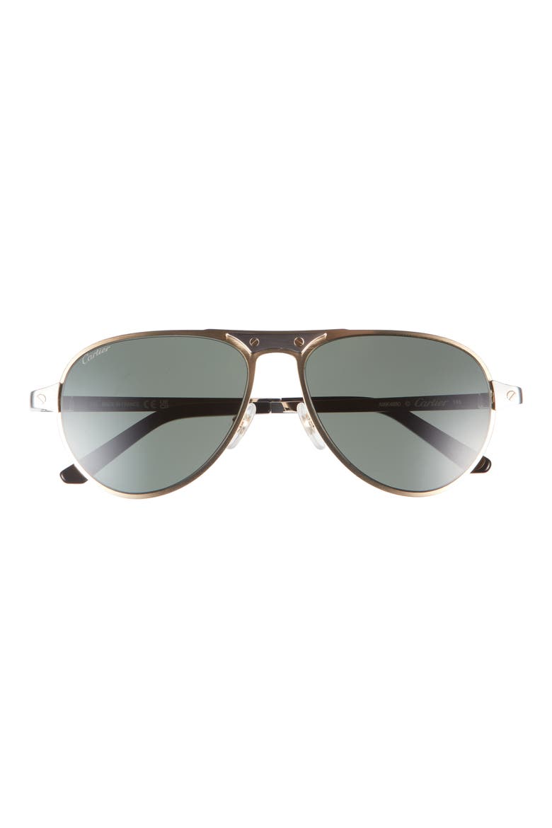 58mm Navigator Sunglasses, Main, color, GOLD