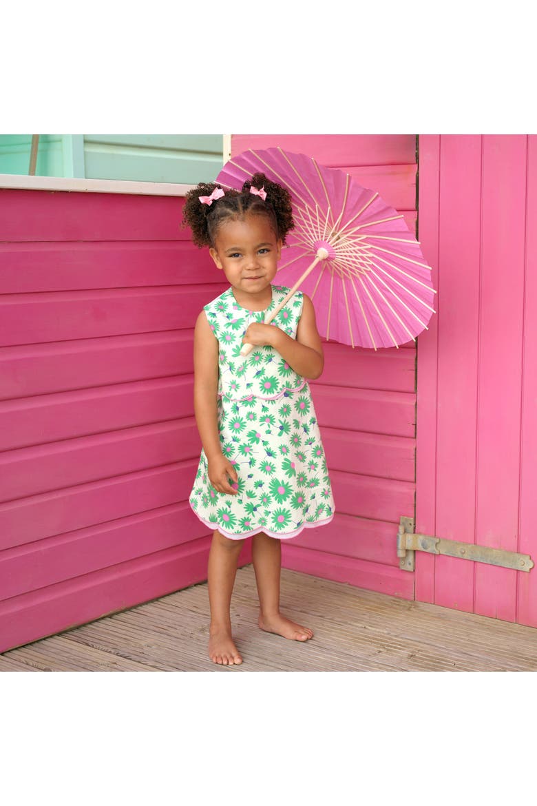 Floral Shift Dress, Alternate, color, Green