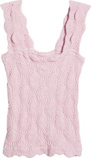 Free People Love Letter Floral Knit Camisole