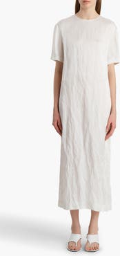 Khaite Webber Crinkled Voile Maxi Dress