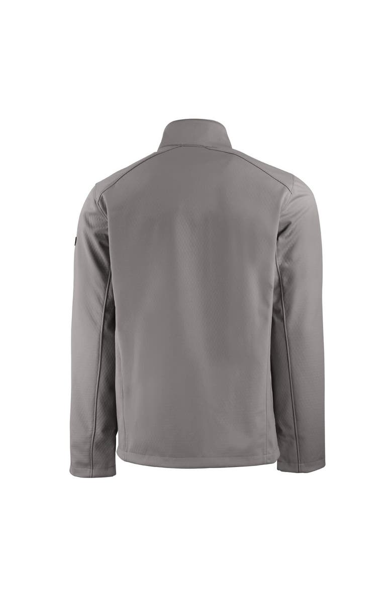 Cutter & Buck Men's Cutter & Buck Gray Kansas State Wildcats Vault Evoke Eco Softshell Recycled Full-Zip Jacket, Alternate, color,