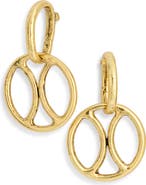 Karine Sultan Round Link Dangle Drop Earrings