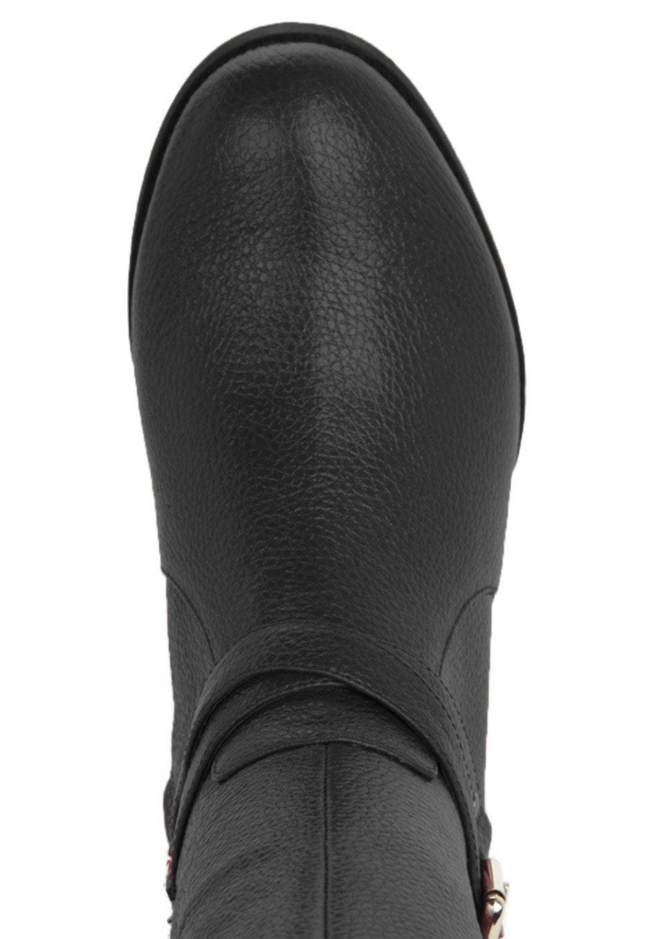 Comfortview The Janis Tall Regular Calf Leather Boot, Alternate, color, Black