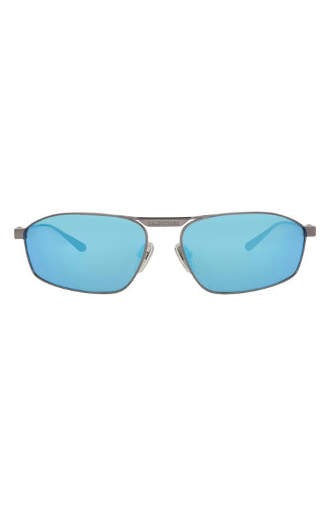 63mm Rectangle Sunglasses