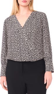 Halogen® Flower Dot Wrap Top