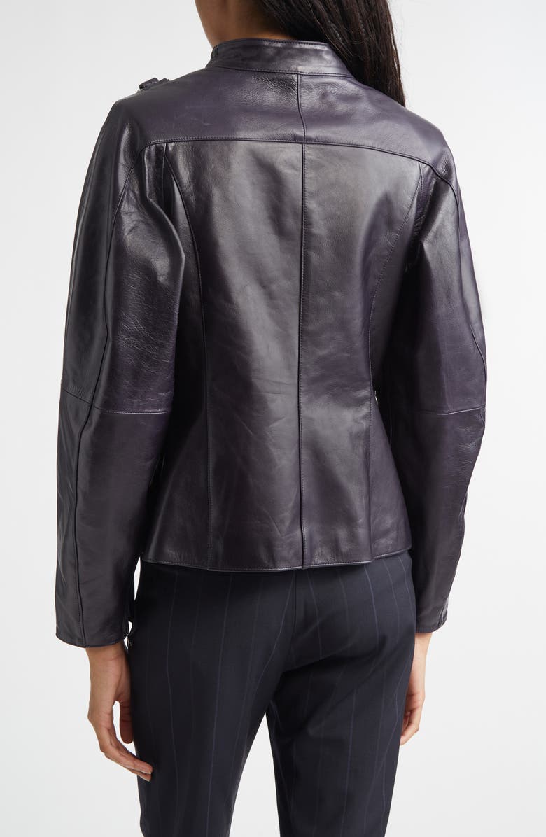 Paloma Wool Plomy Leather Crossover Jacket, Alternate, color, Grey