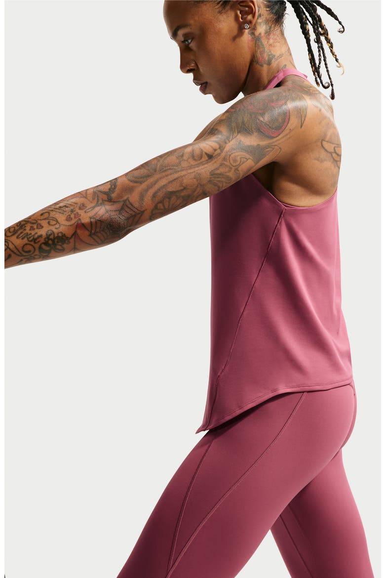 Performance Racerback Training Tank, Alternate, color, PINK SMOKE/ MYSTIC DATES