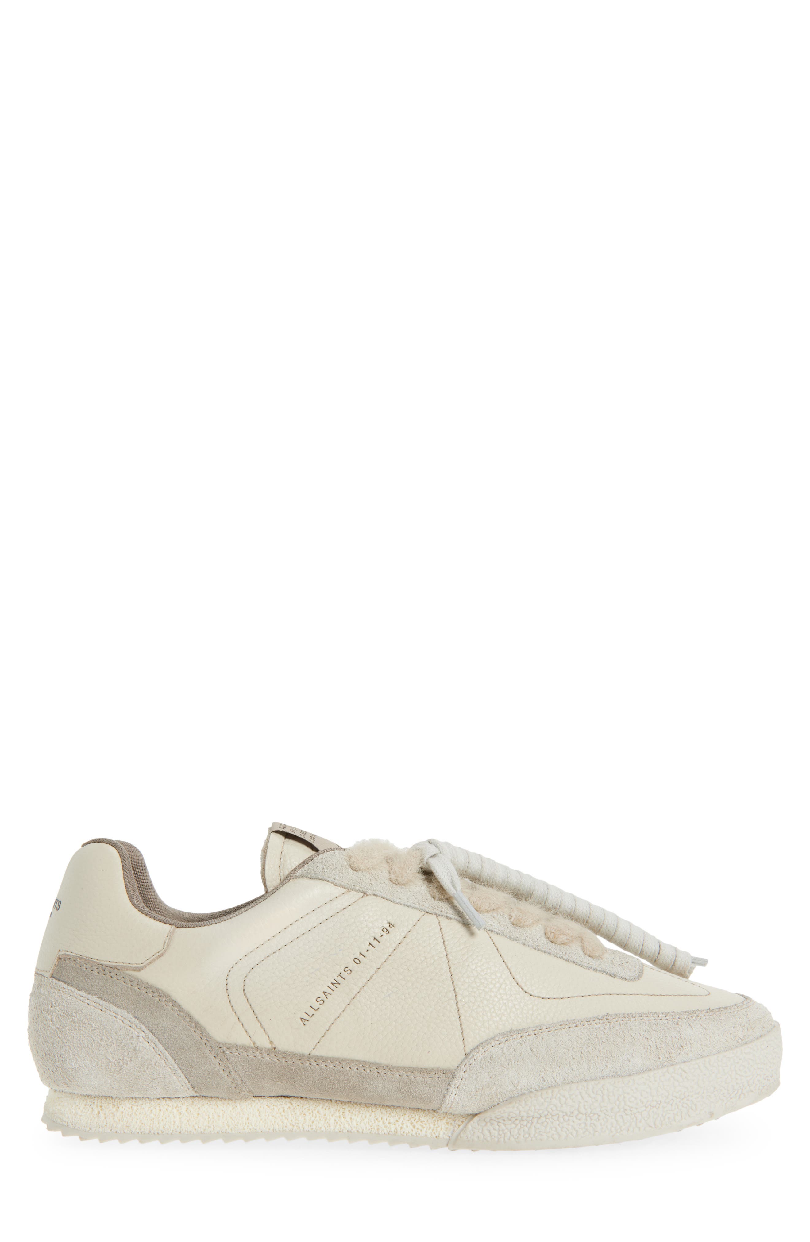 AllSaints Harri Low Top Sneaker, Alternate, color, Chalk White/ White