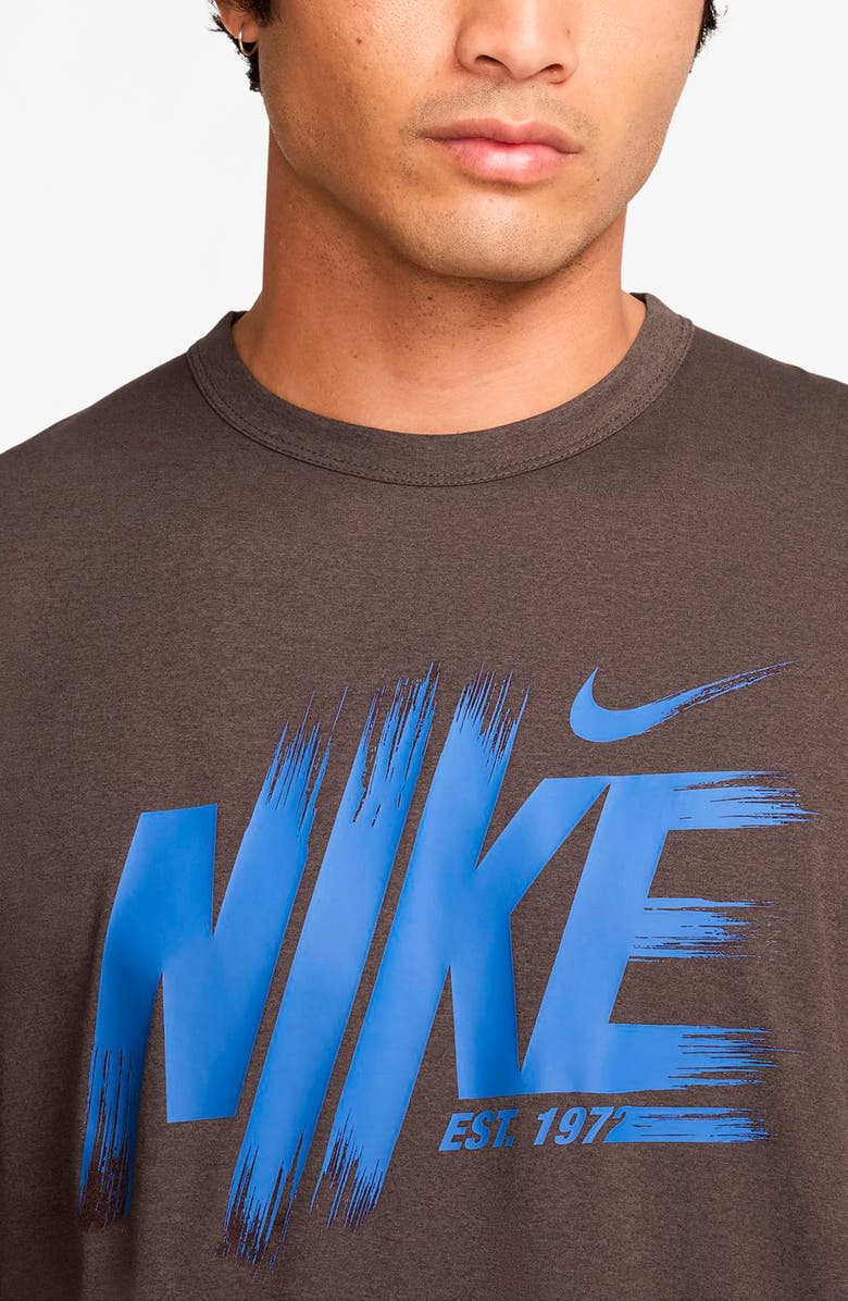 Nike Dri-FIT UV Hyverse Graphic T-Shirt, Alternate, color, Baroque Brown/ Comet Blue