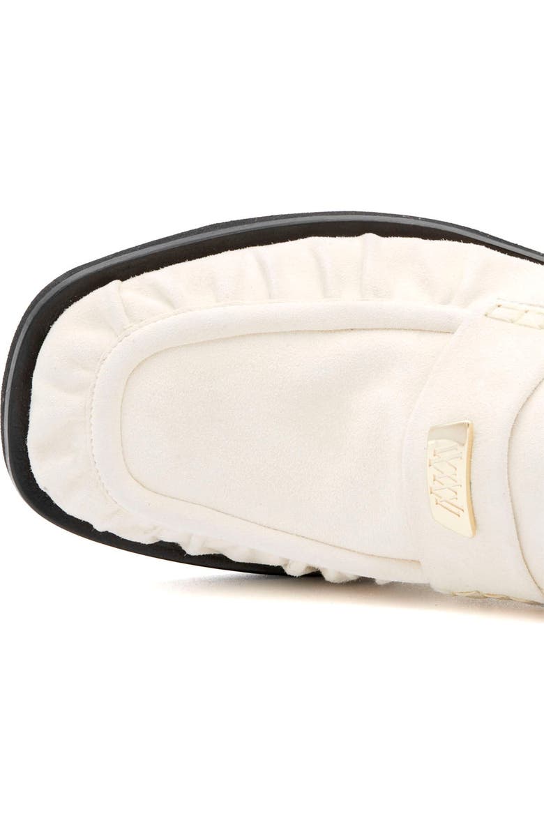 Valentina Rangoni Cortina Block Heel Loafer, Alternate, color, White