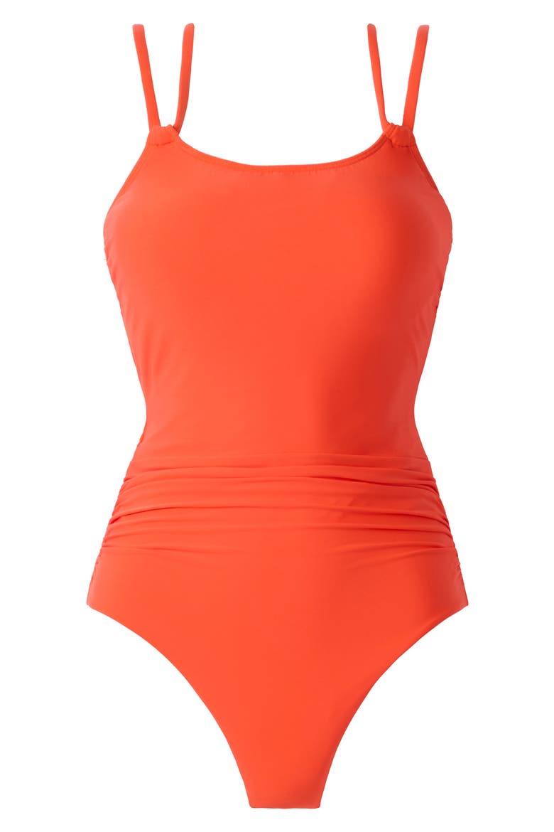 SigourneyUnderwire One-Piece Swimsuit, Alternate, color, BLAZE