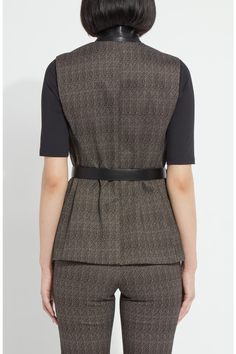 Frankie Sleeveless Blazer, Alternate, color, SPECKLED SALT AND PEPPER