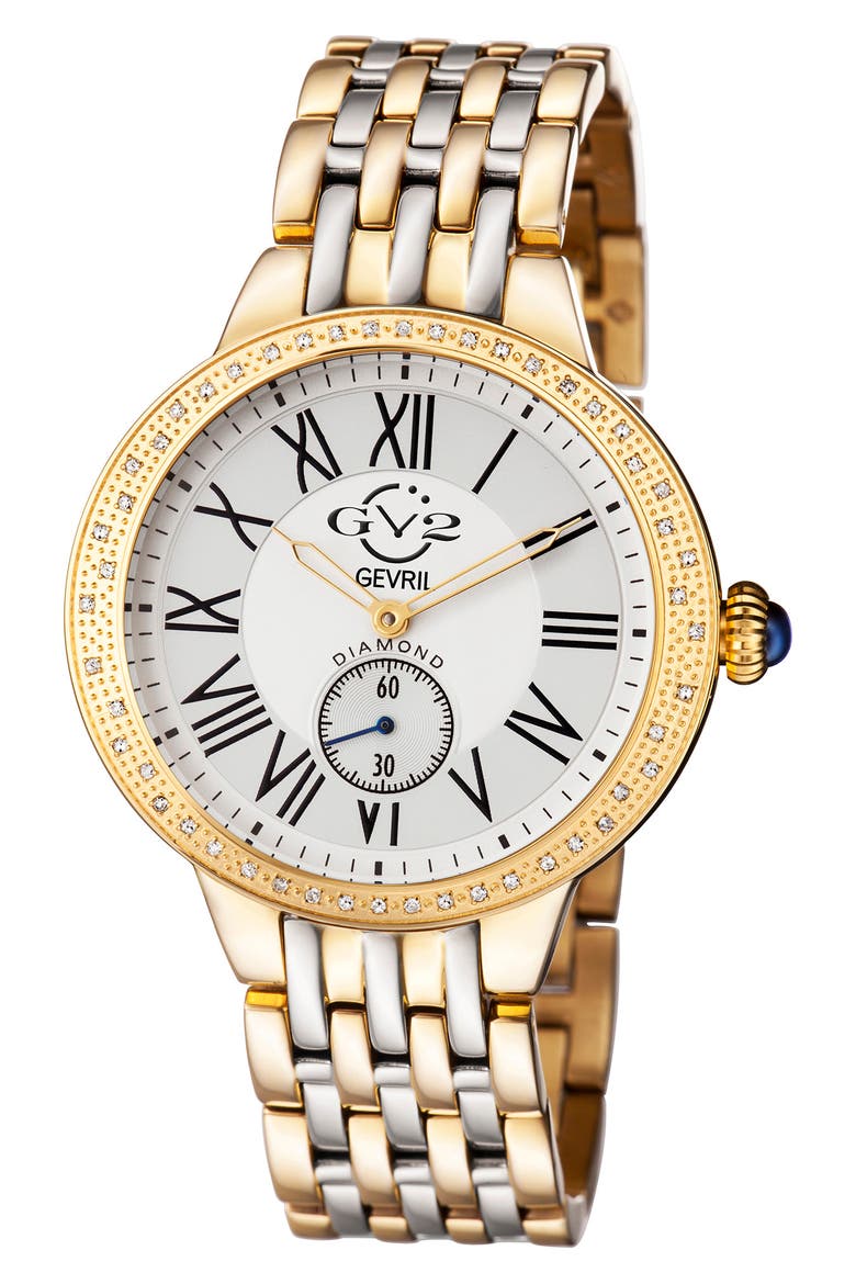 Astor Diamond Quartz Watch, 40mm - 0.24 ctw, Main, color, TWO TONE SS-GOLD
