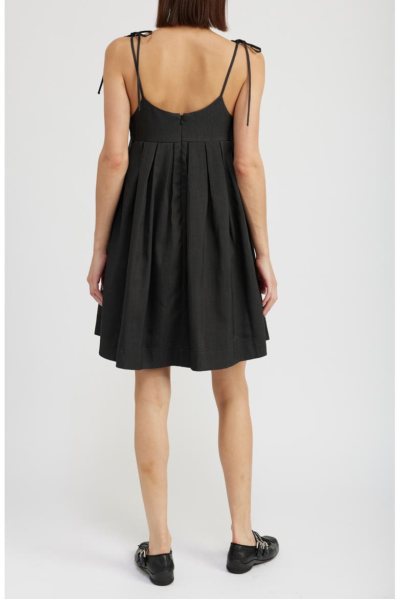 Jovie Babydoll Minidress, Alternate, color, WASHED BLACK
