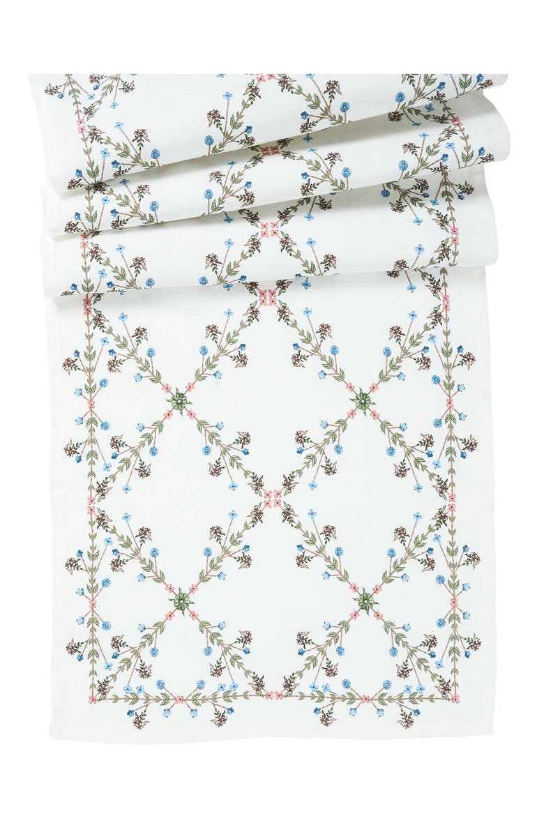 Villa Seville Table Runner, Main, color, CHAMBRAY