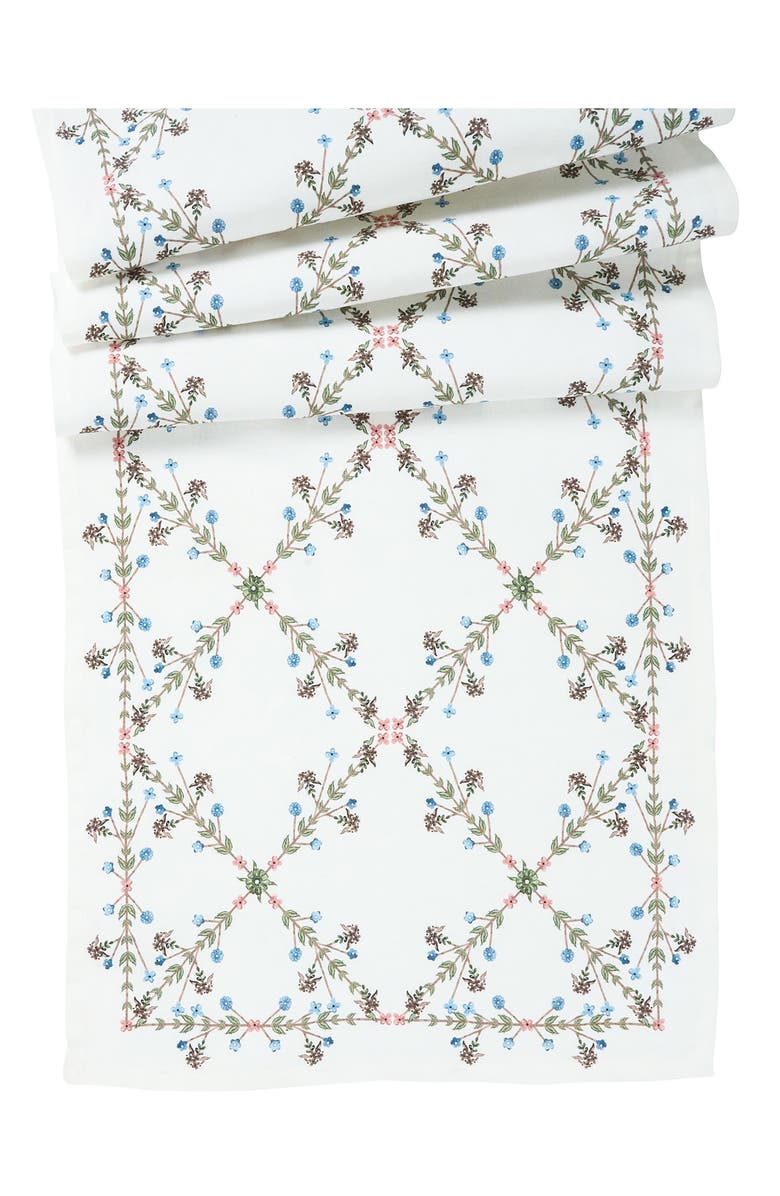 Juliska Villa Seville Table Runner, Main, color, Chambray