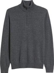 Nordstrom Quarter Zip Cashmere Sweater