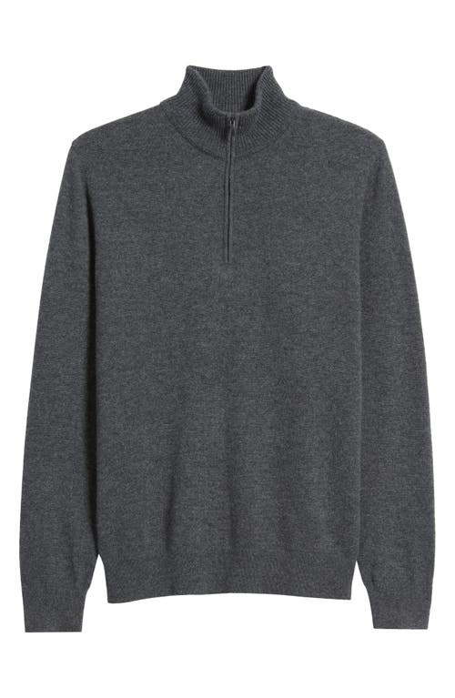 Nordstrom Merino Wool Quarter Zip Sweater In Gray