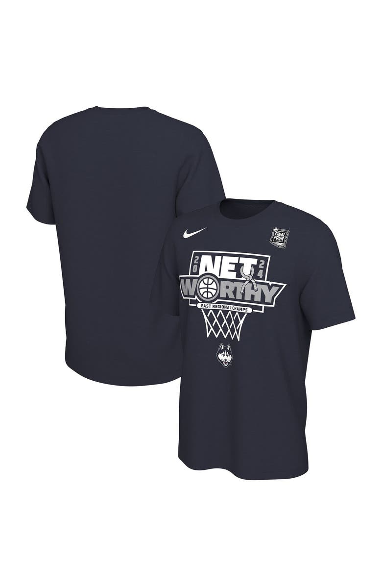 Nike Unisex Nike  Navy UConn Huskies 2024 NCAA Men's Basketball Tournament March Madness Final Four Locker Room T-Shirt, Alternate, color, 