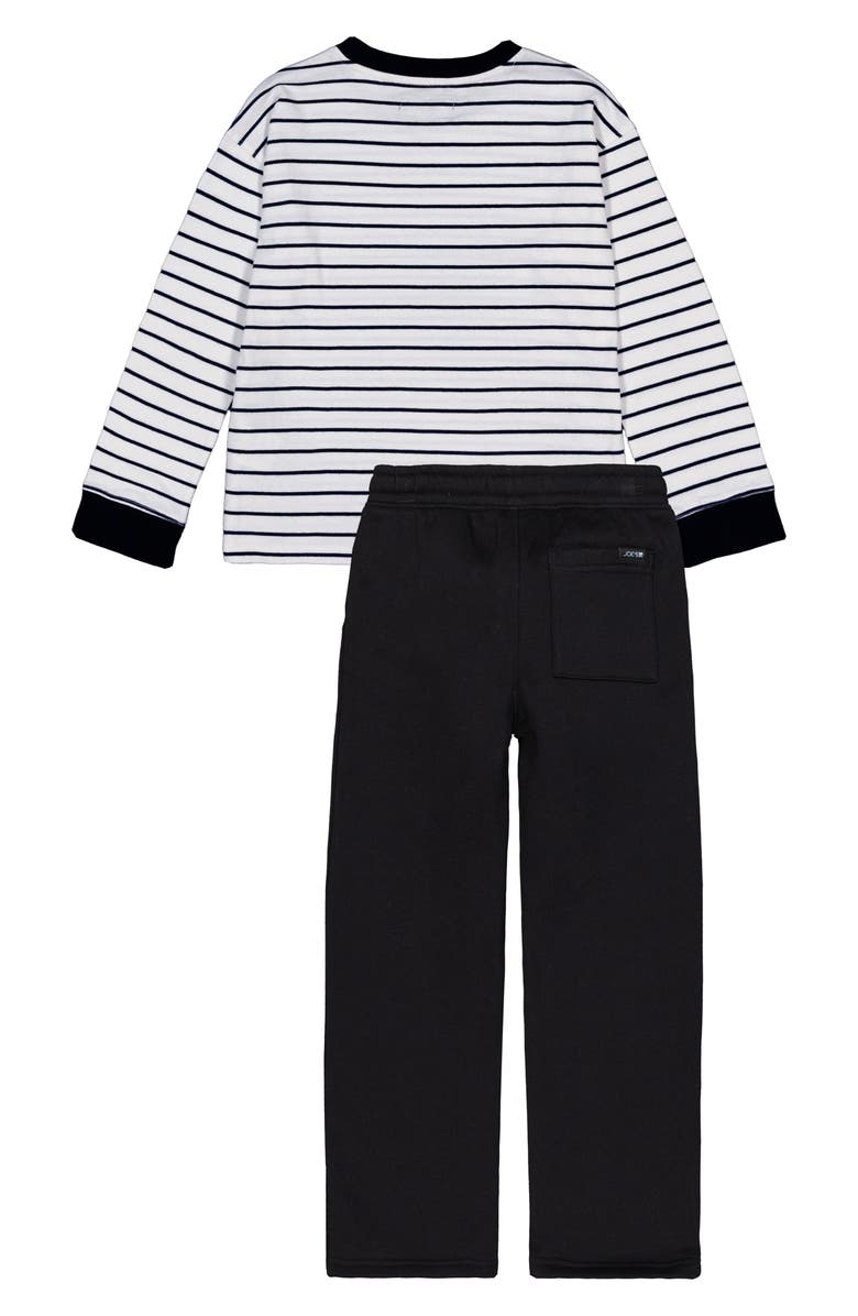 Joe's Jeans Stripe Top & Sweatpants Set, Alternate, color, White