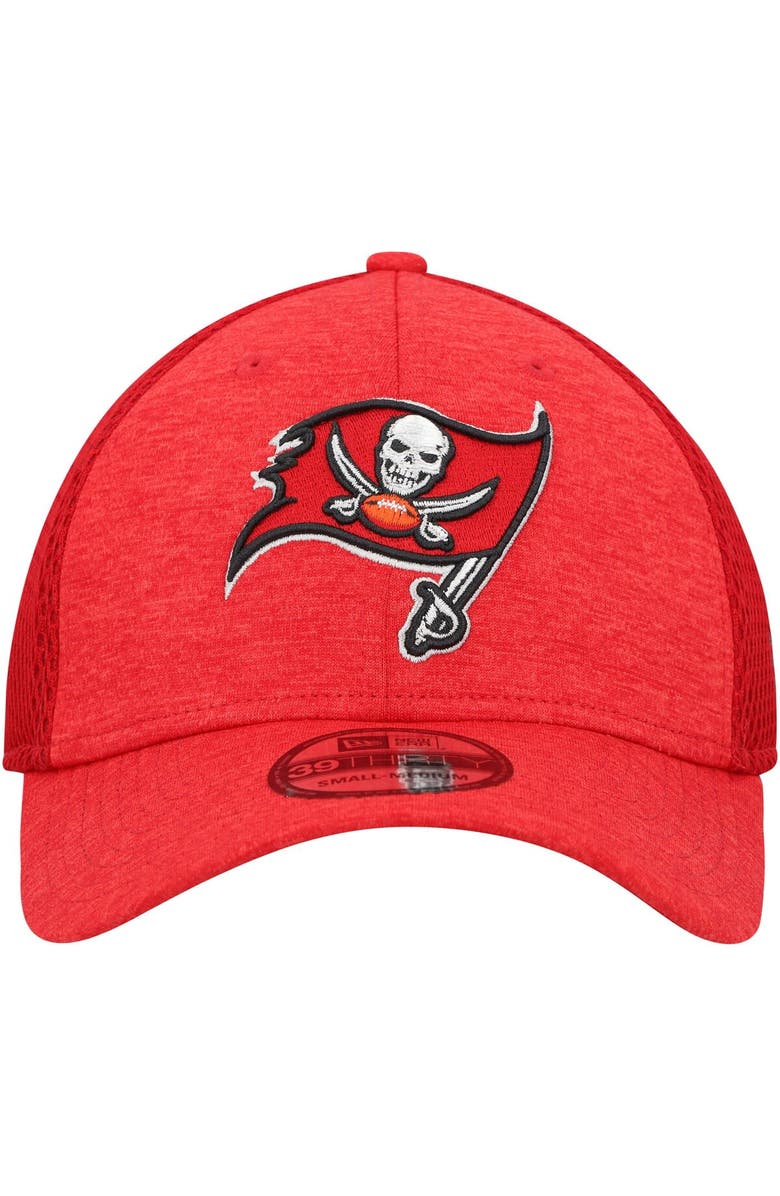 New Era Men's New Era Red Tampa Bay Buccaneers Stripe 39THIRTY Flex Hat, Alternate, color, Red