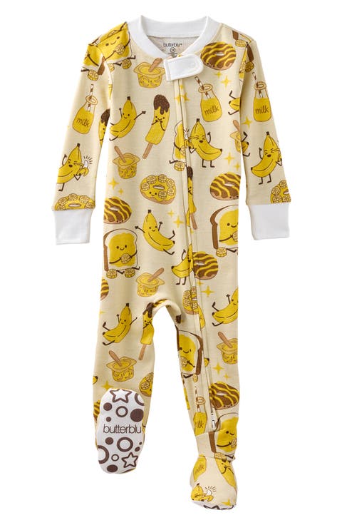 Cruz One-Piece Organic Cotton Footie Pajamas (Baby)
