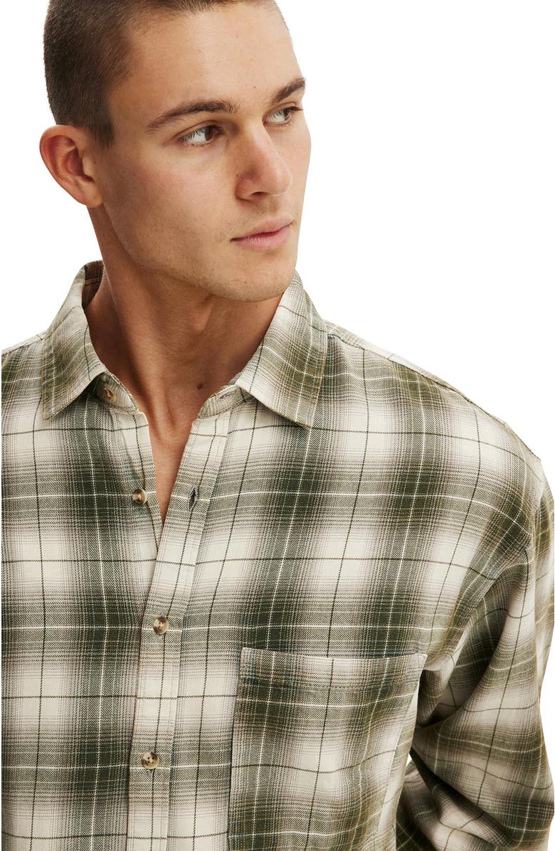 Cotton On Men's Tribeca Long Sleeve Shirt, Alternate, color, Acid Check