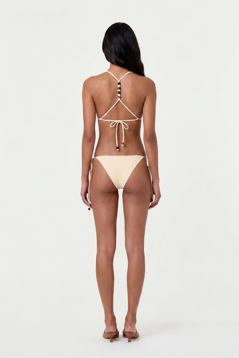 Rita Racerback Bikini Top, Alternate, color, Lemon