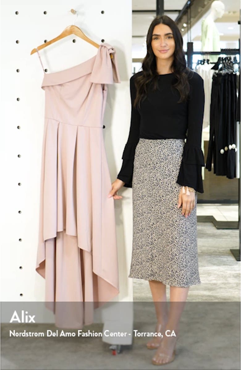 One-Shoulder High/Low Party Dress, sales video thumbnail
