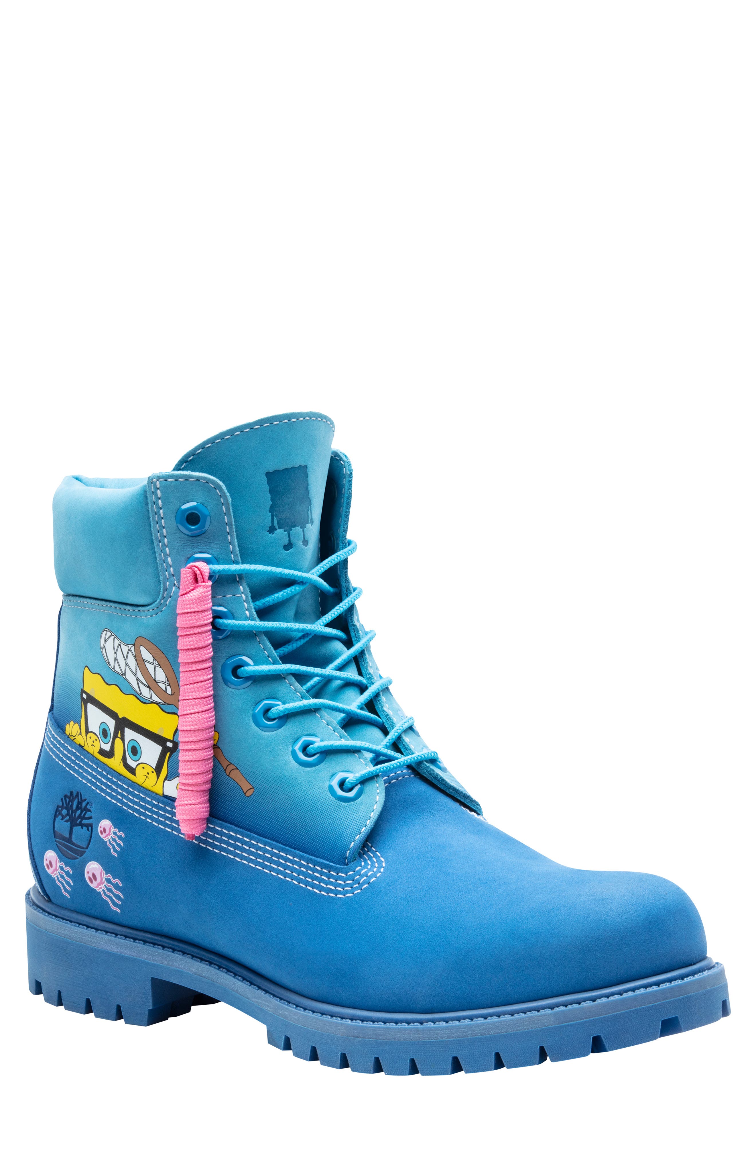 Timberland SpongeBob Waterproof Plain Toe Boot, Main, color, 