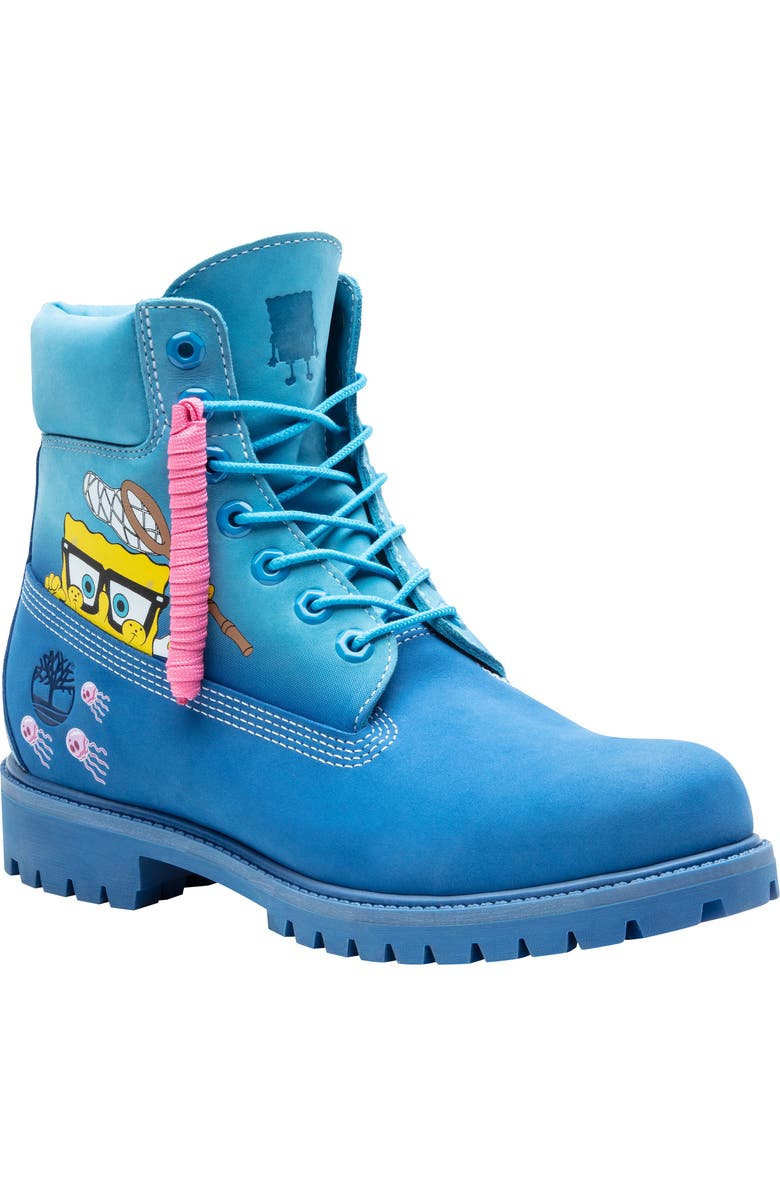 Timberland SpongeBob Waterproof Plain Toe Boot, Main, color,