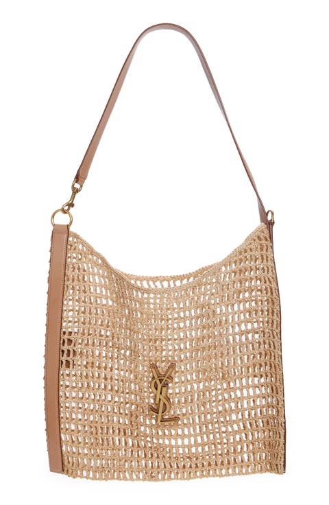 Oxalis Raffia Macramé Shoulder Bag