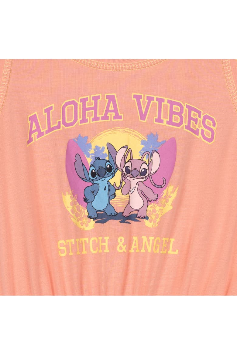 Lilo & Stitch Sleeveless One-Piece Romper, Alternate, color, Peach Stitch Angel